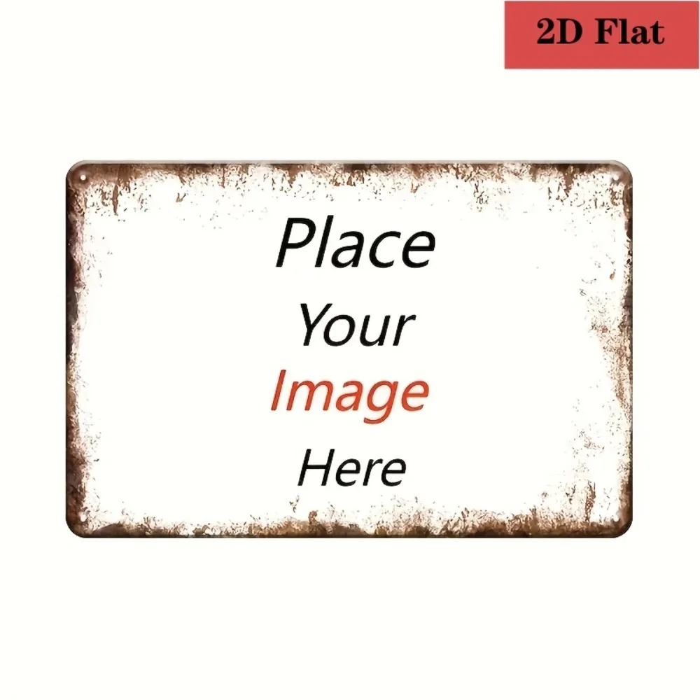 Home Bar Accessories - 8×12Inch Customizable Metal Plaque Personalized Print
