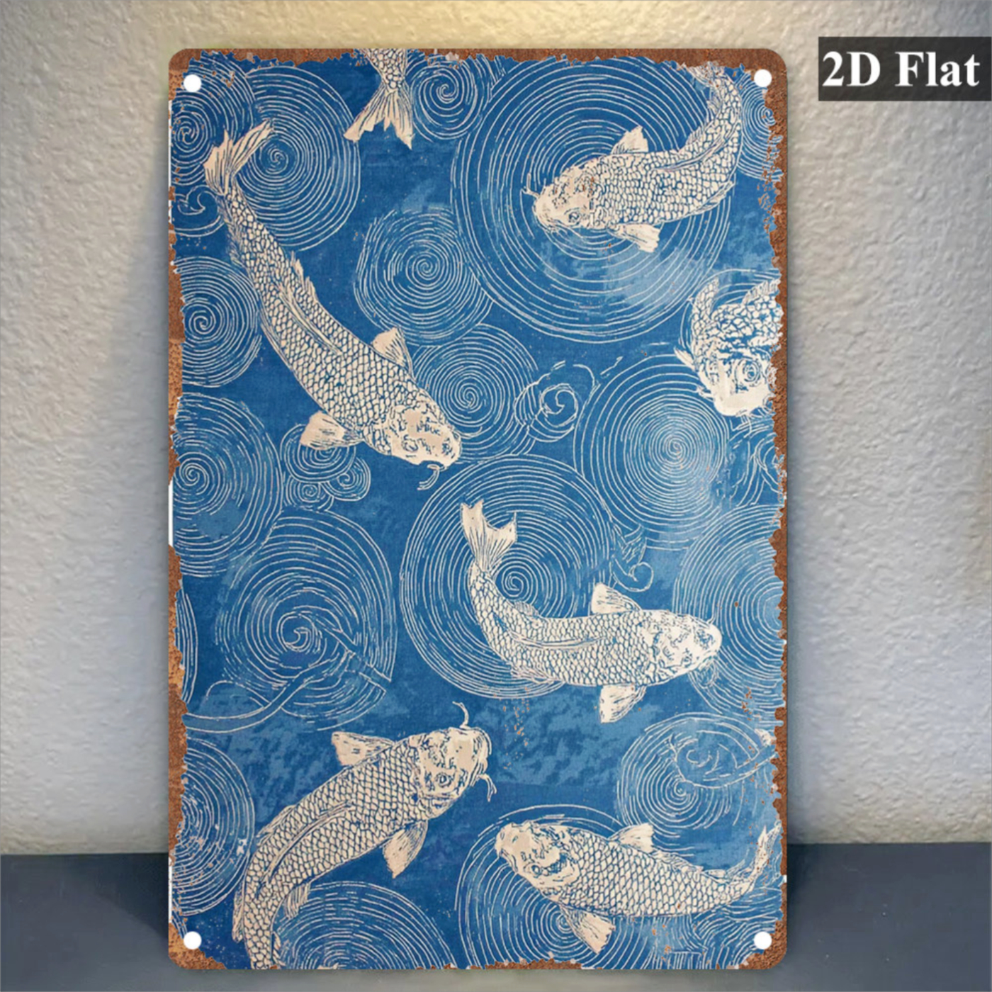Home Bar And Restaurant - 2D Flat, 1pc Chinese Koi Fish