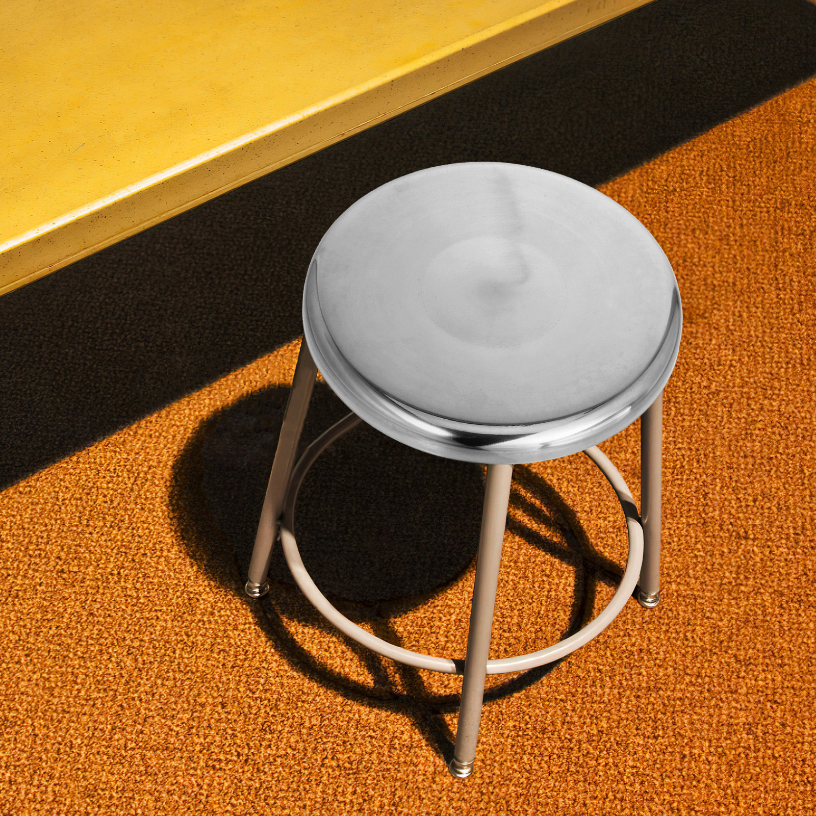 Home Bar And Counter - Stainless Steel Round Stool Seat 29Cm