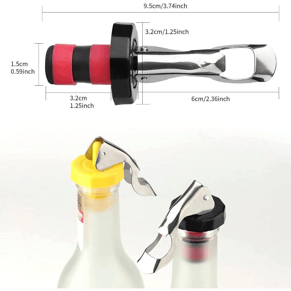 6 Pieces Reusable Silicone Win - Wine Preservation Pump 리뷰 및 가격