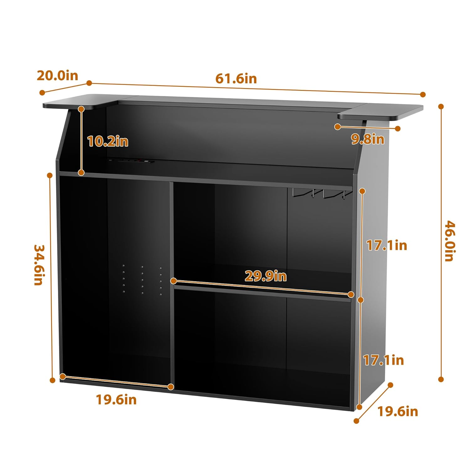 Home Bar Unit with Wine Glass  - Home Bar And Fridge 리뷰 및 가격