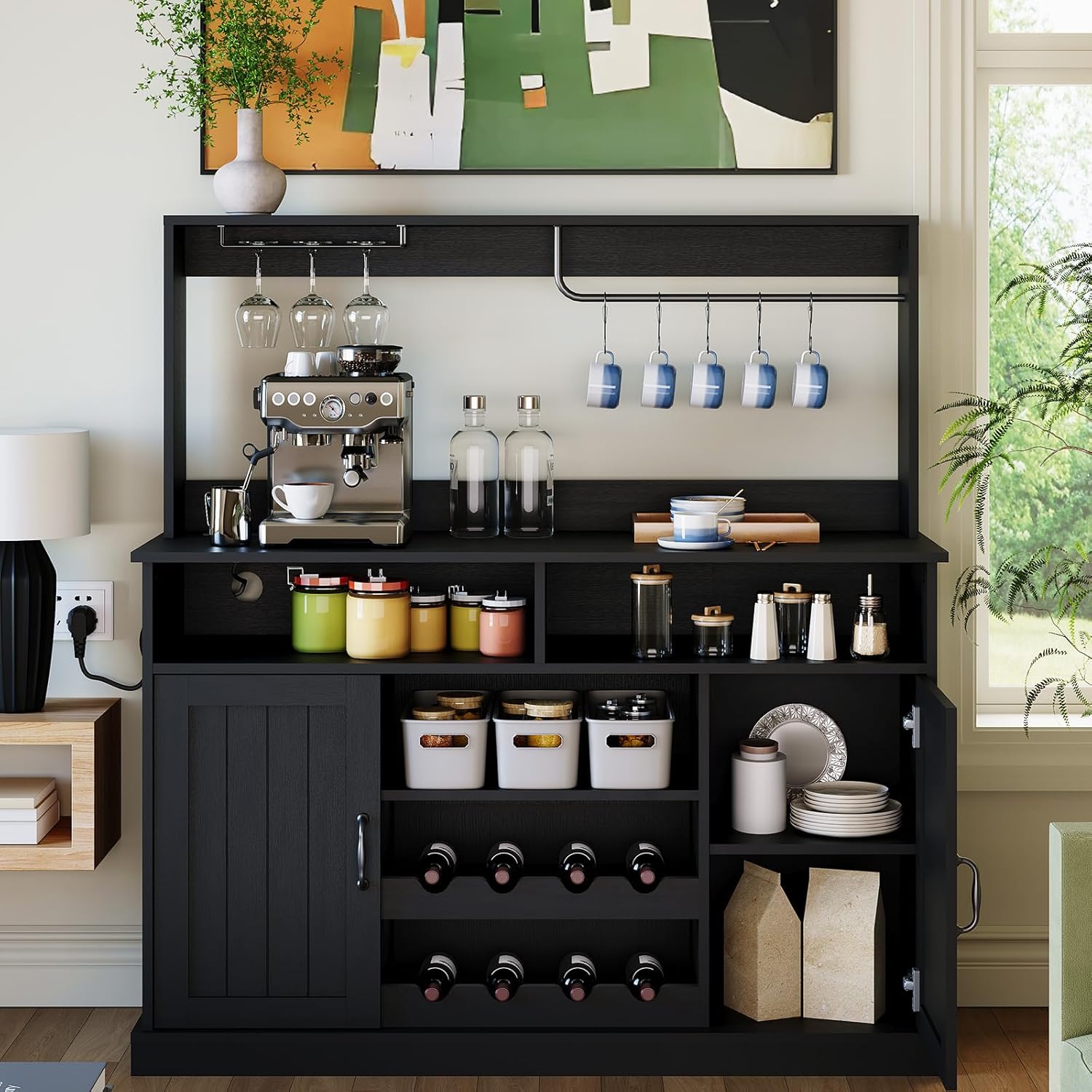 47 in Farmhouse Coffee Bar Cab - Home Bar Setup 리뷰 및 가격