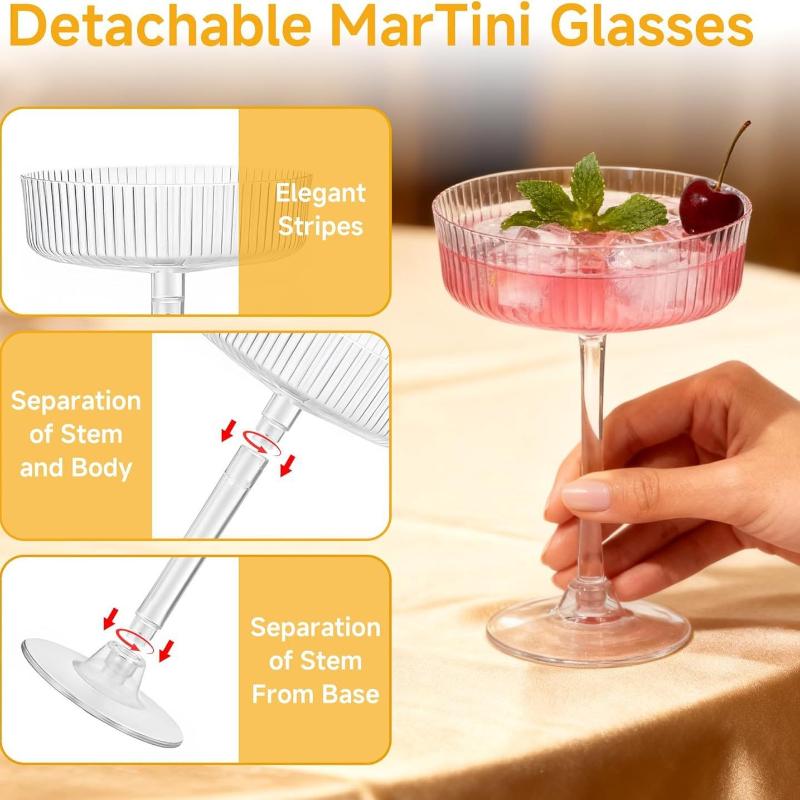 Clear Plastic Martini Dessert  - Home Bar Supplies 리뷰 및 가격