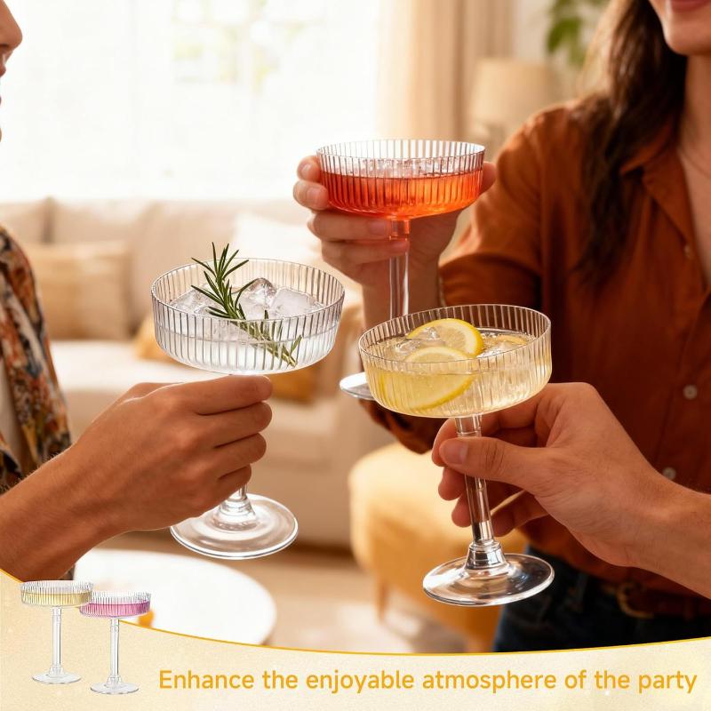 Clear Plastic Martini Dessert  - Home Bar Supplies 리뷰 및 가격