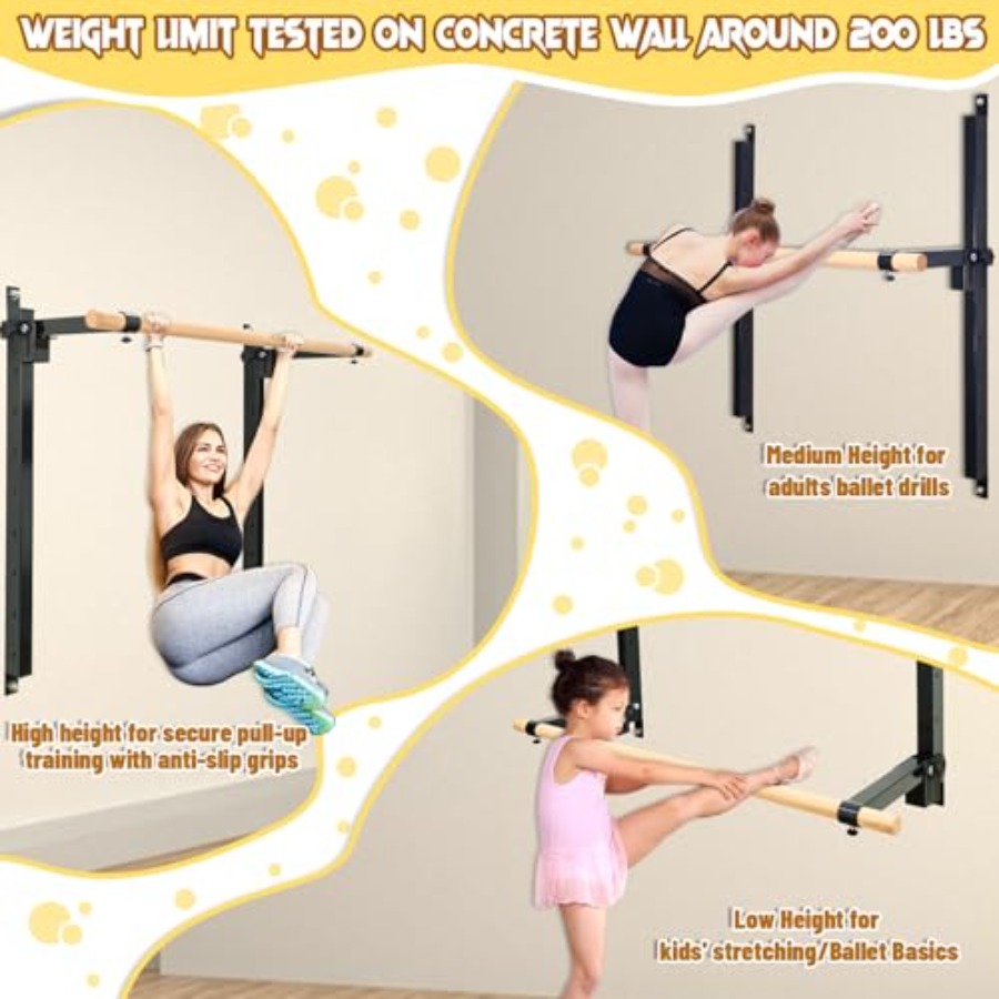 Wall Mounted Ballet Barre 4ft  - Home Bar And Gym 리뷰 및 가격