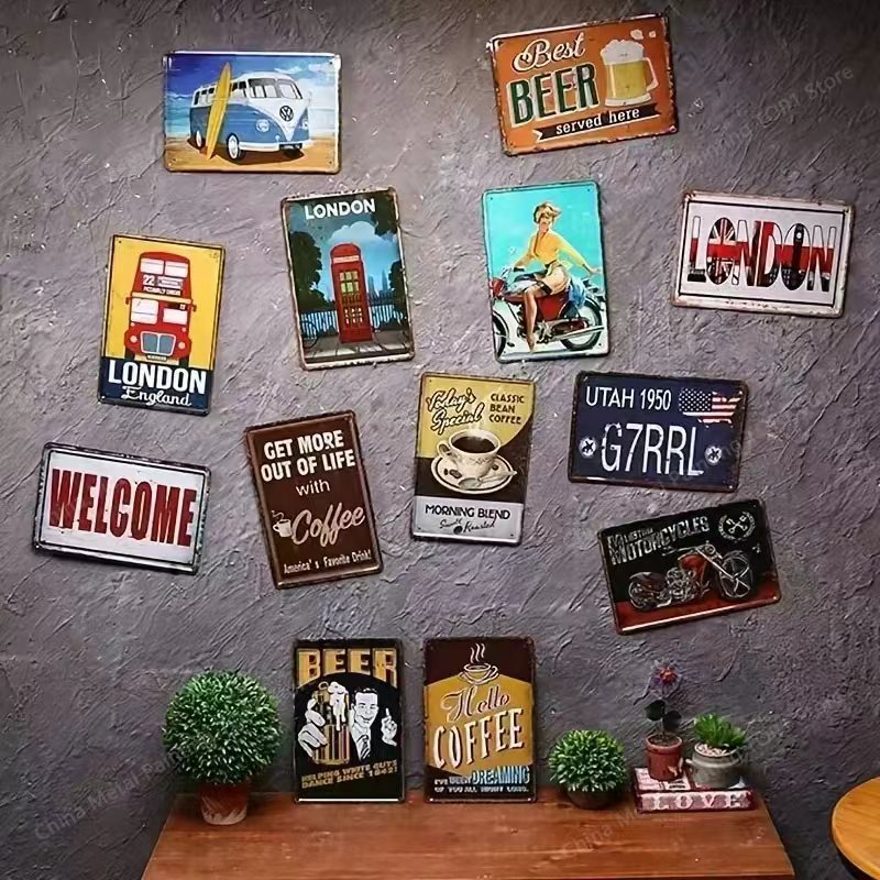 Metal Signs Vintage Metal Plat - Home Bar Setup 리뷰 및 가격