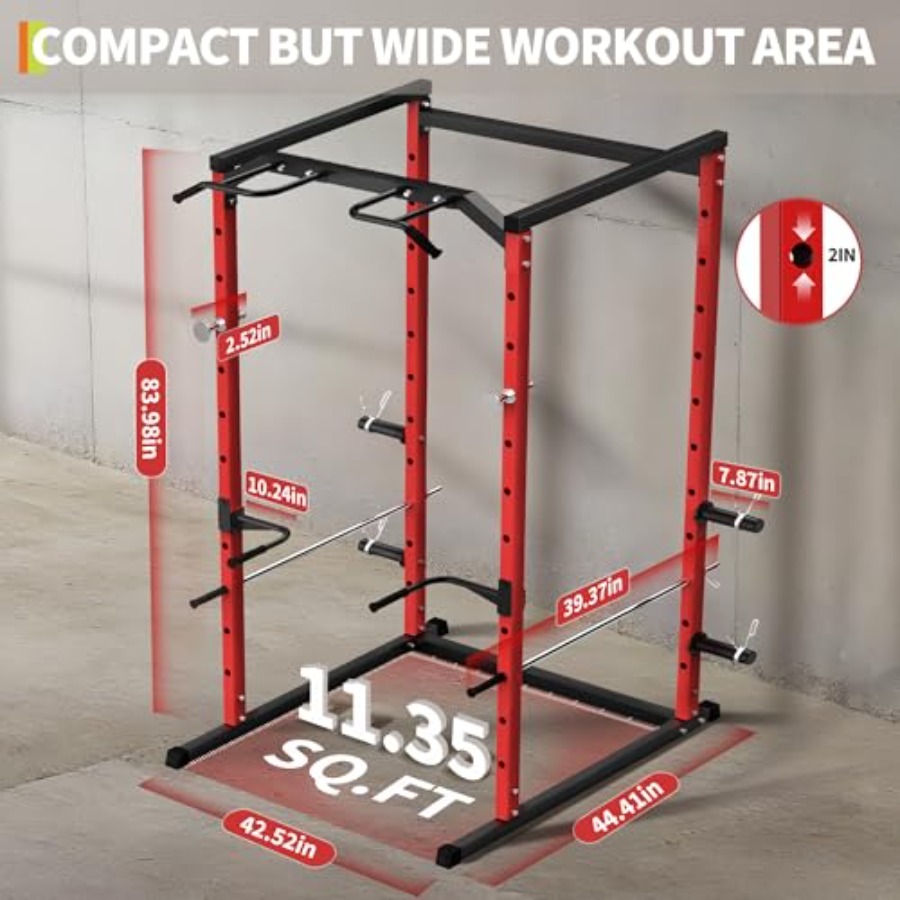 Heavy-Duty Power Cage with Pul - Home Bar And Gym 리뷰 및 가격