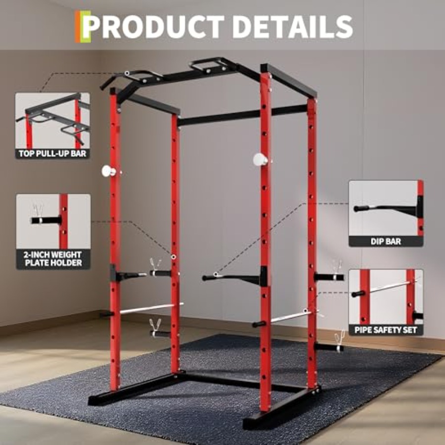 Heavy-Duty Power Cage with Pul - Home Bar And Gym 리뷰 및 가격