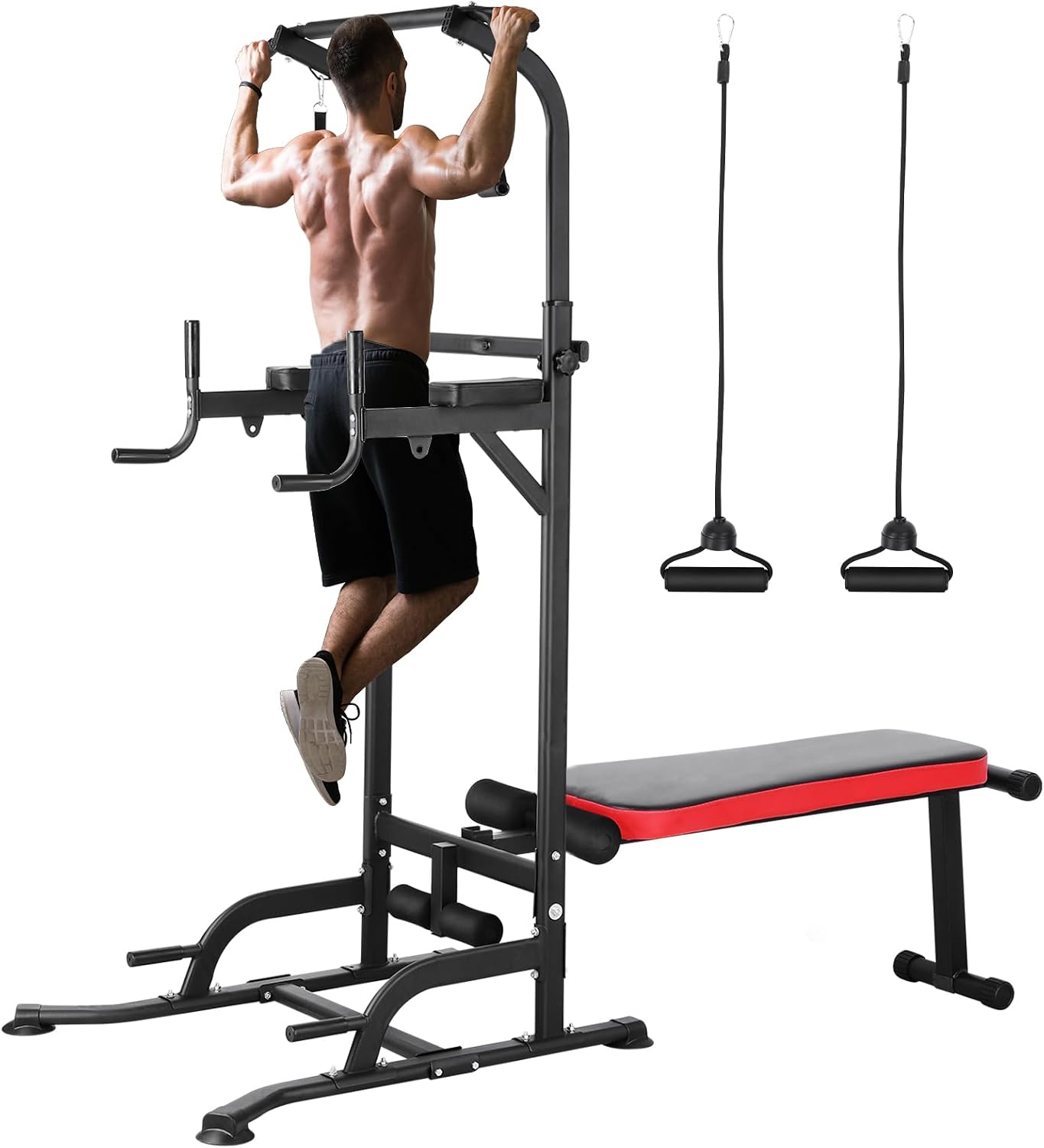 Power Tower with Bench, Pull U - Home Bar And Gym 리뷰 및 가격