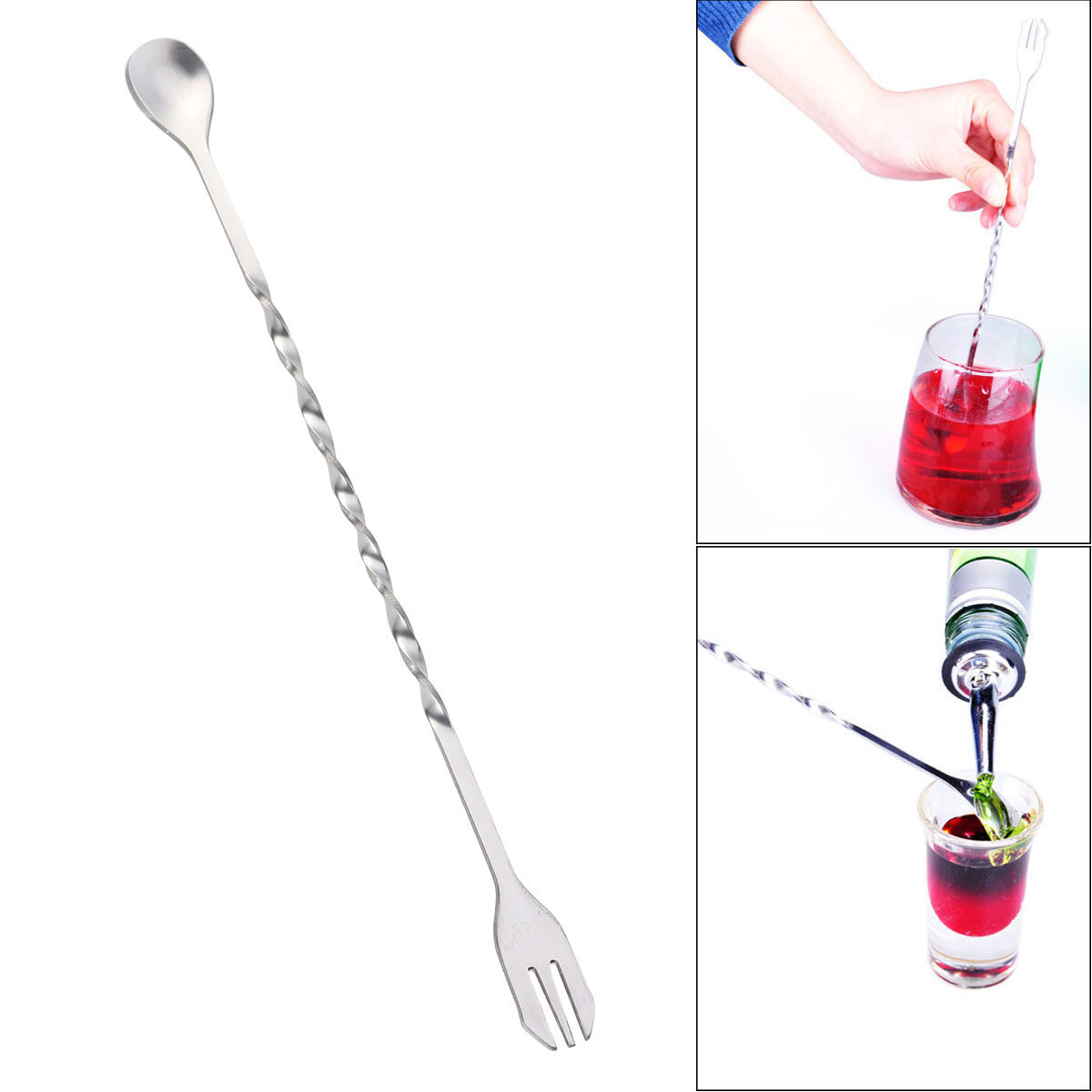 304 Stainless Steel Cocktail T - Bar Spoon Twisted 리뷰 및 가격