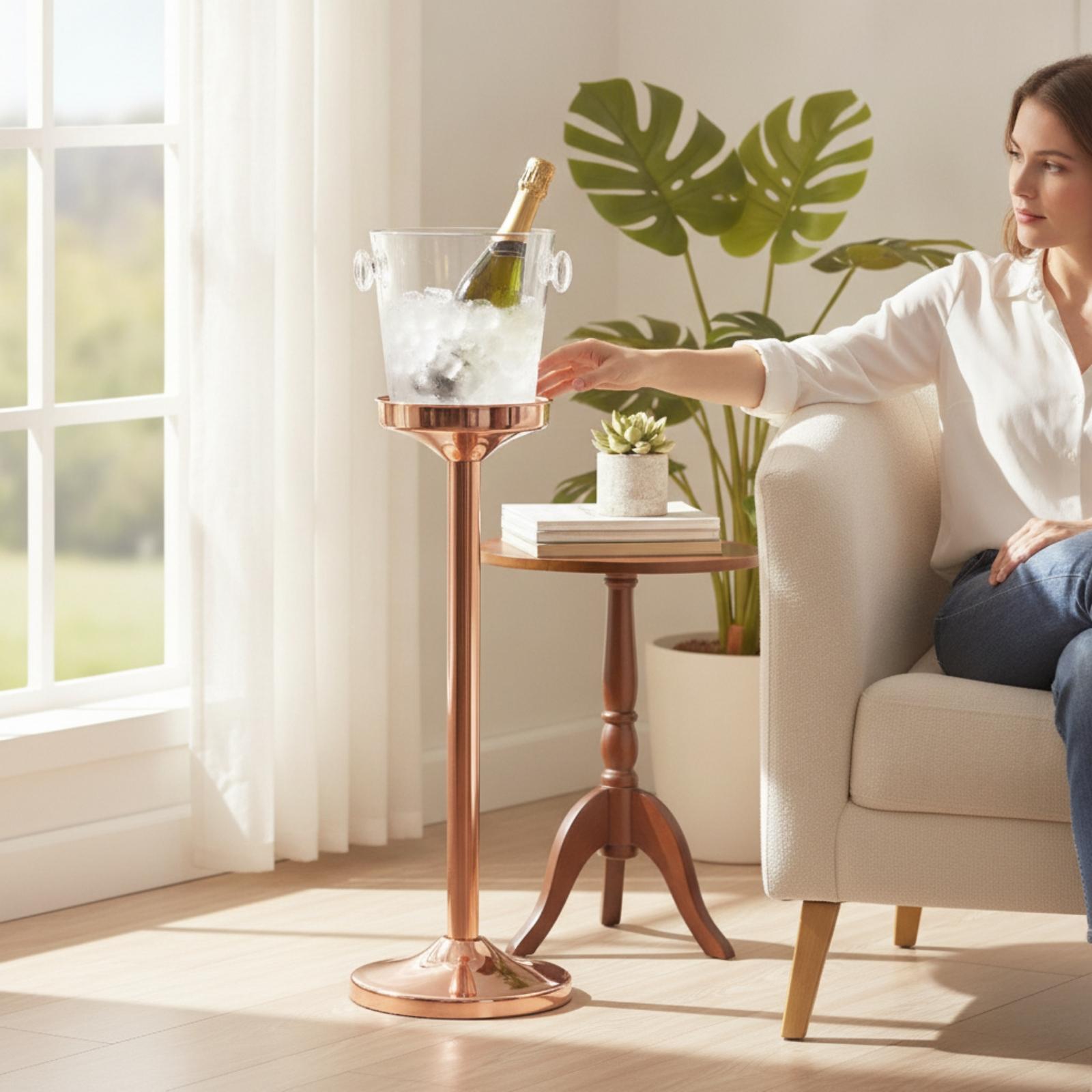 Ice Bucket Stand Freestanding  - Home Bar Lounge 리뷰 및 가격