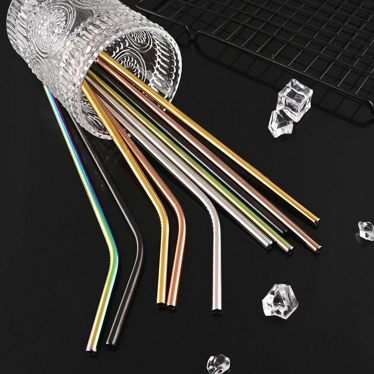 14Pcs Reusable Rose Gold Straw - Home Bar Setup 리뷰 및 가격