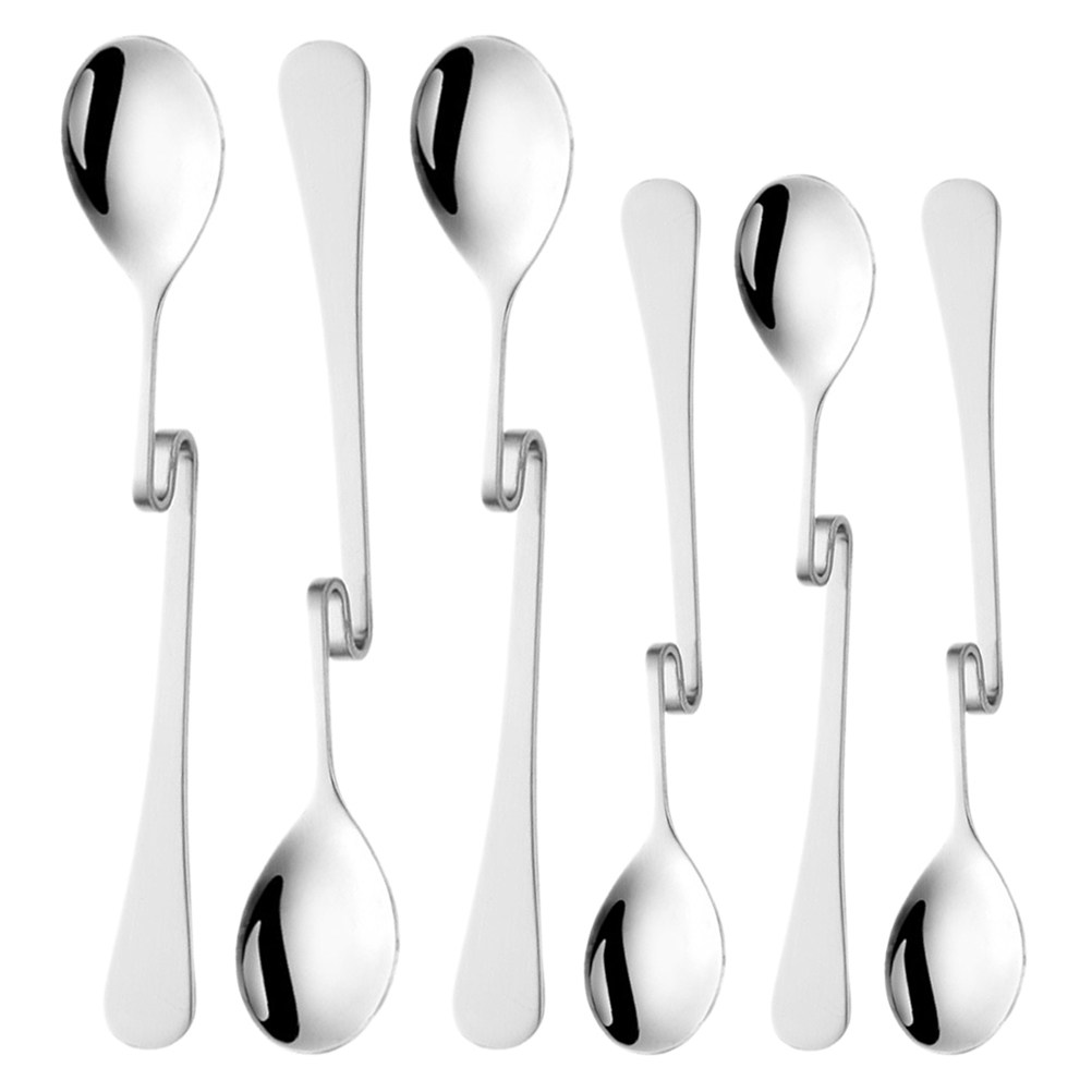 6Pcs Stainless Steel S Shape H - Bar Spoon Twisted 리뷰 및 가격