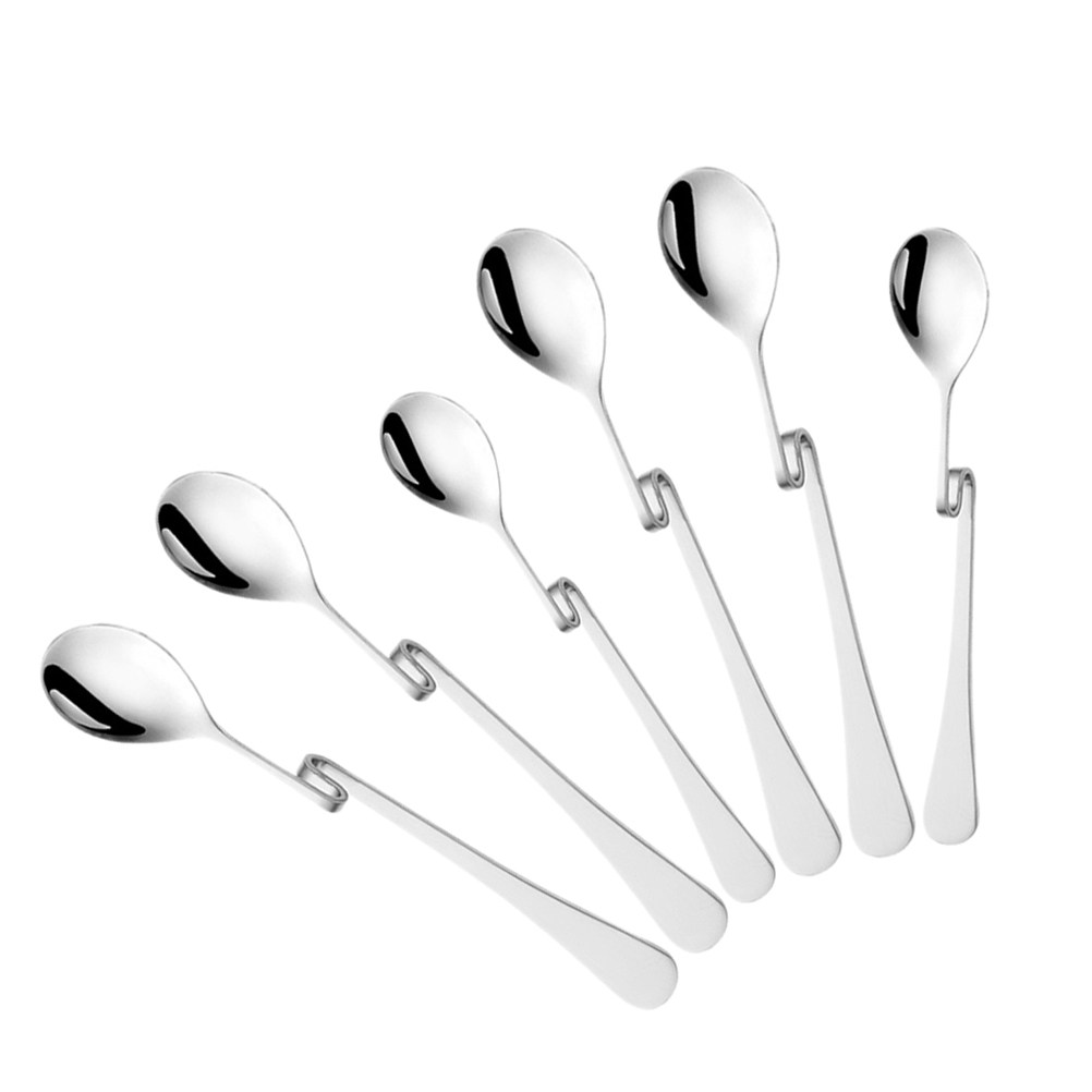 6Pcs Stainless Steel S Shape H - Bar Spoon Twisted 리뷰 및 가격