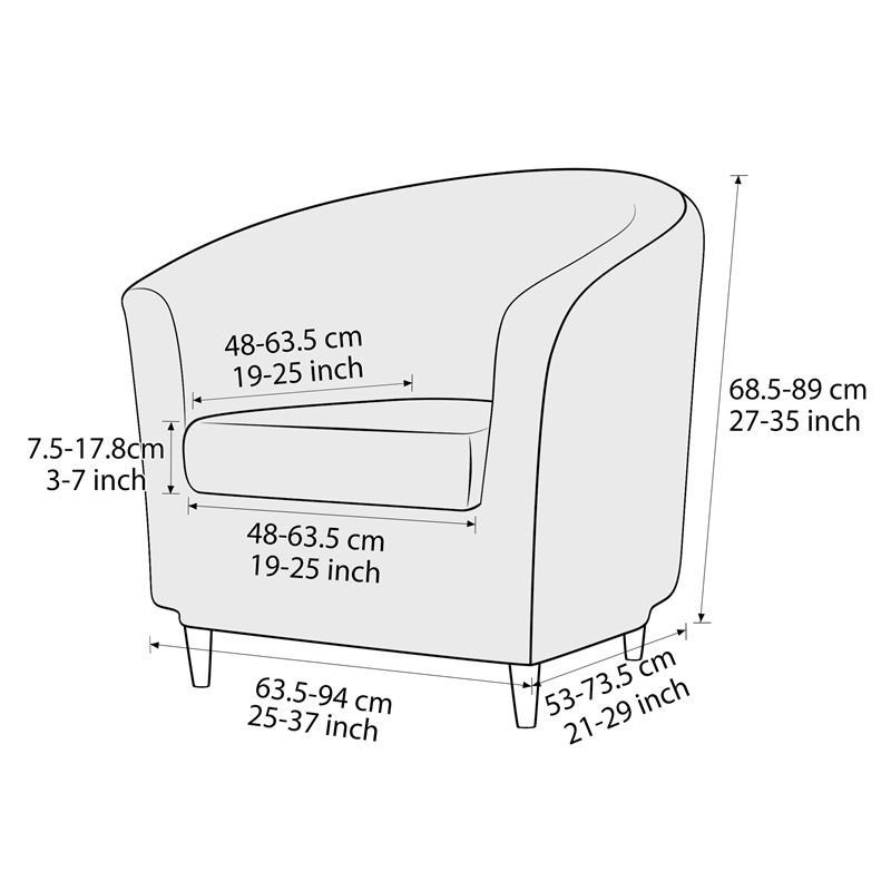 Solid Color Club Armchair Cove - Home Bar Lounge 리뷰 및 가격