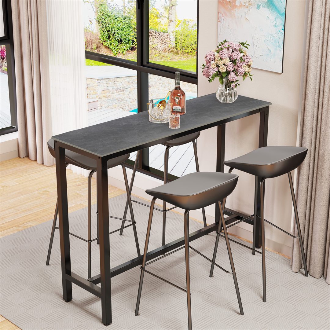 LUVODI Black Bar Table with Wh - Home Bar And Counter 리뷰 및 가격