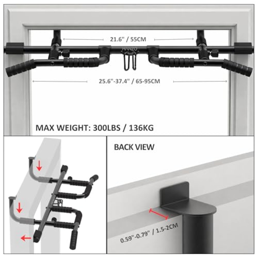Doorway Pull Up Bar Set with S - Home Bar And Gym 리뷰 및 가격