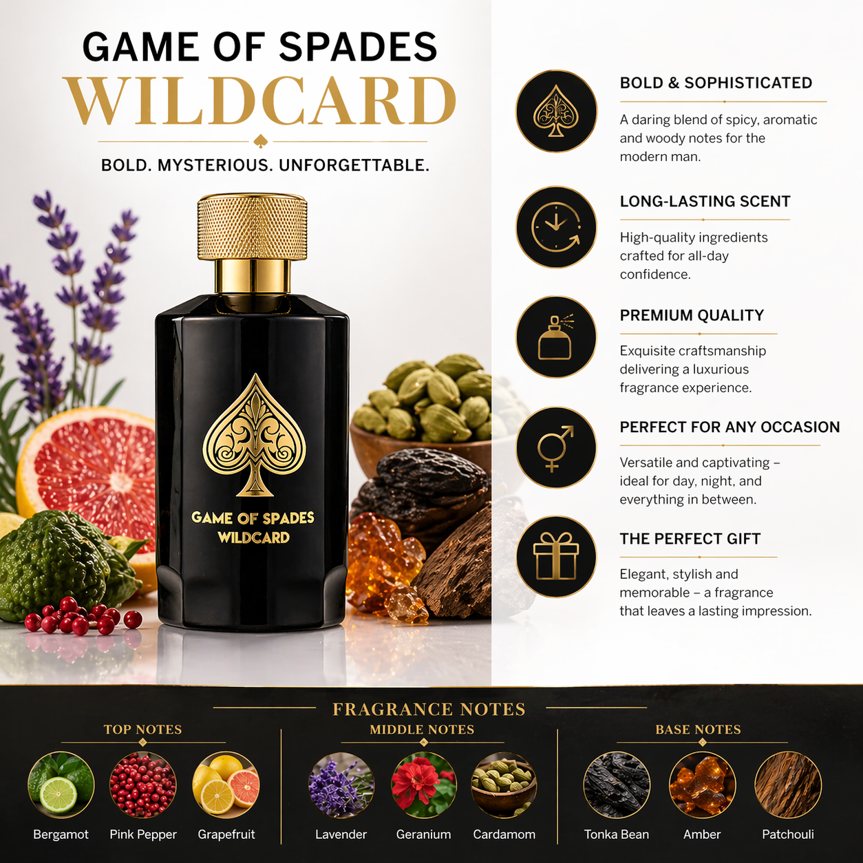 GAME OF SPADES WILDCARD Eau de - Home Bar Accessories 리뷰 및 가격