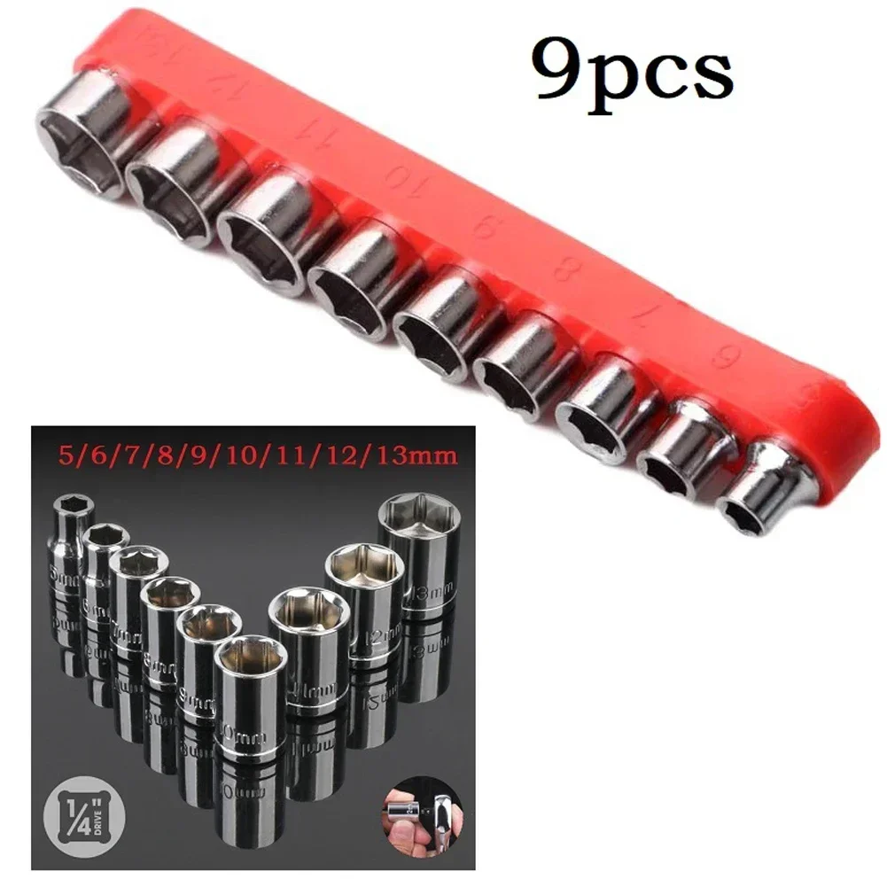 9 Pcs 1/4 Inch Drive 5-13mm He - Home Bar Supplies 리뷰 및 가격
