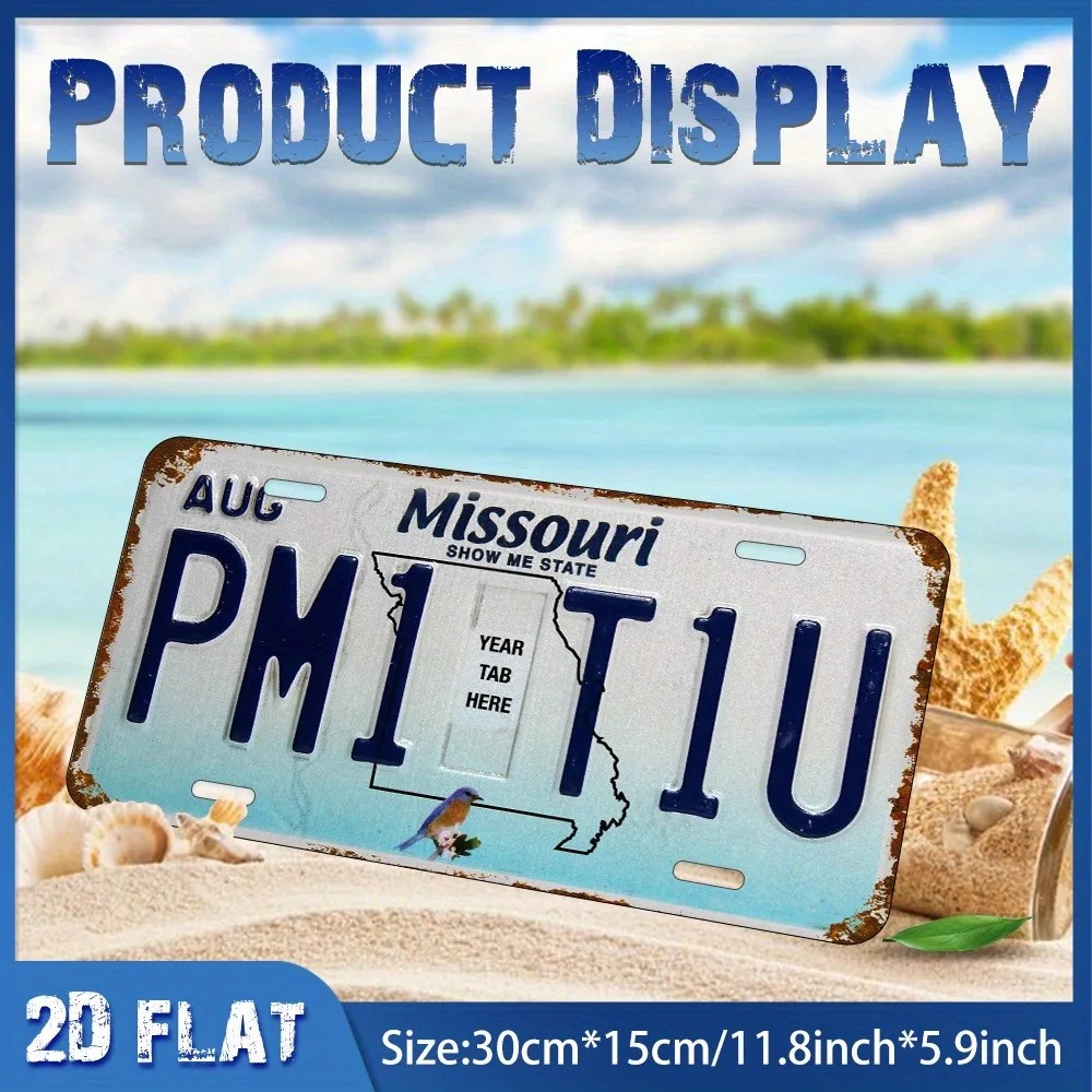 2D Flat Retro Missouri Blue Bi - Home Bar Signs 리뷰 및 가격