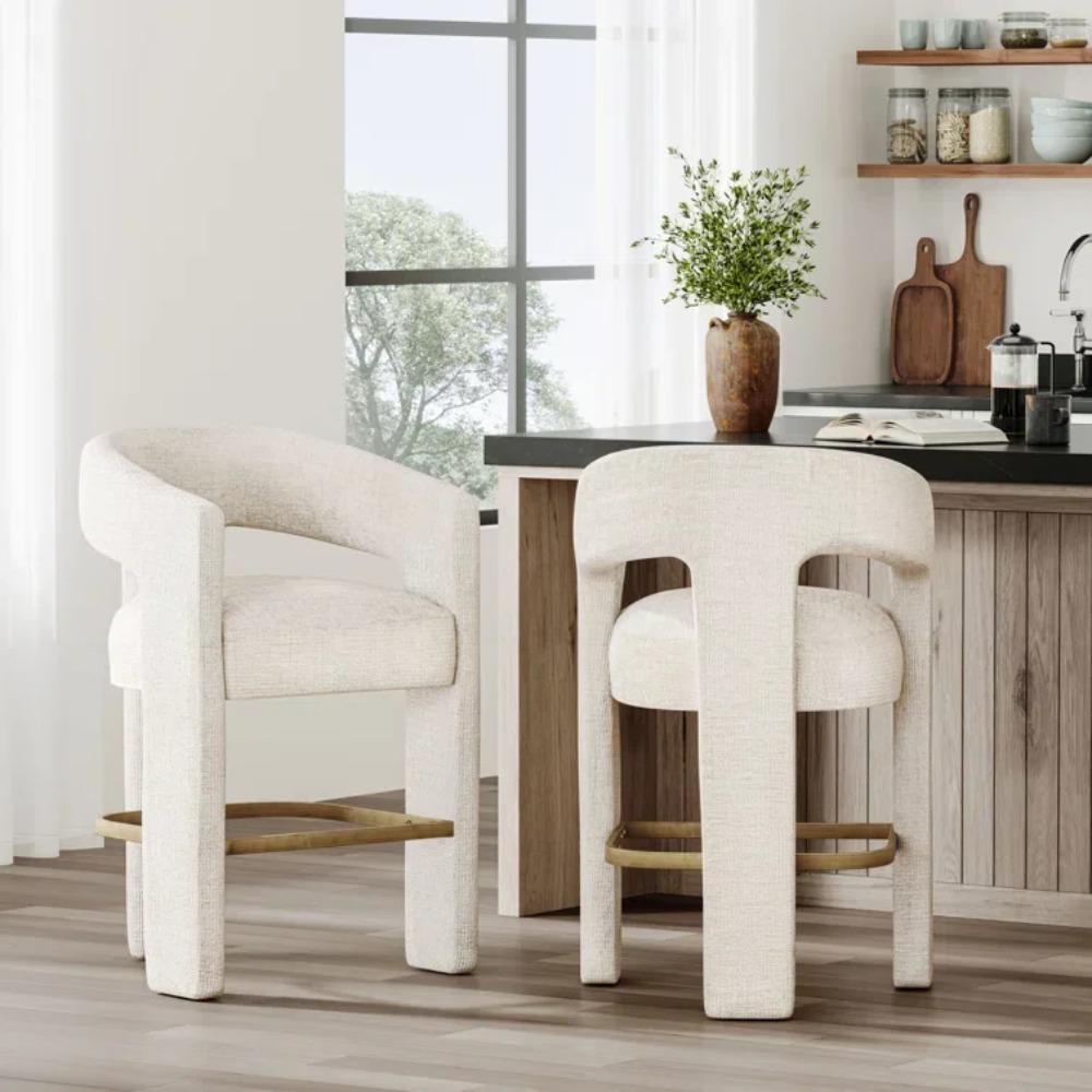 Modern Upholstered Counter Sto - Home Bar And Counter 리뷰 및 가격