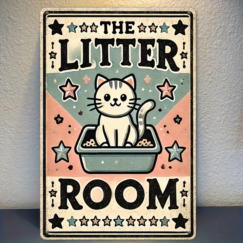 Retro Cat Litter Room Iron Met - Home Bar And Restaurant 리뷰 및 가격