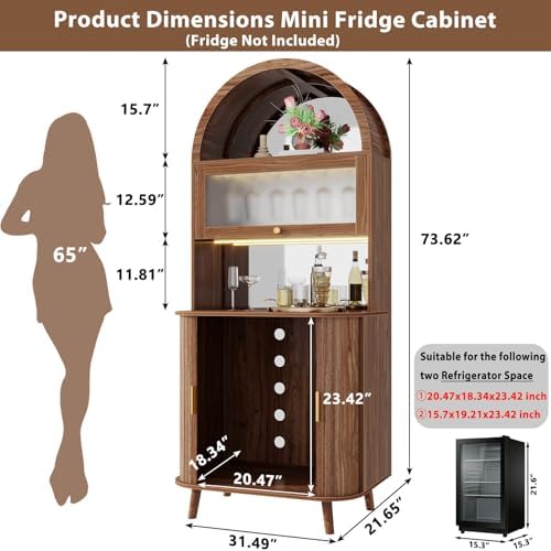 Wine Bar Cabinet with Fridge S - Home Bar And Fridge 리뷰 및 가격