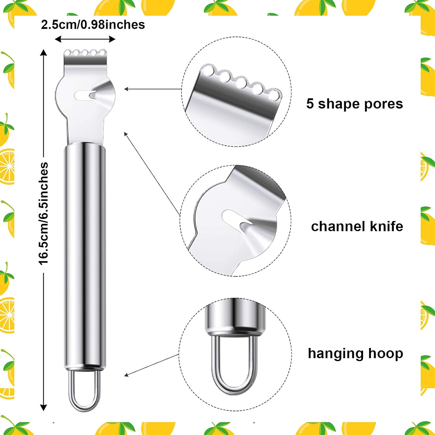 2 Pcs Lemon Peeler Zester Stai - Peeler Channel Knife 리뷰 및 가격