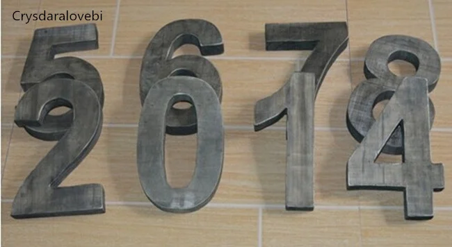 1-9 Number Retro Wood Personal - Home Bar Word 리뷰 및 가격