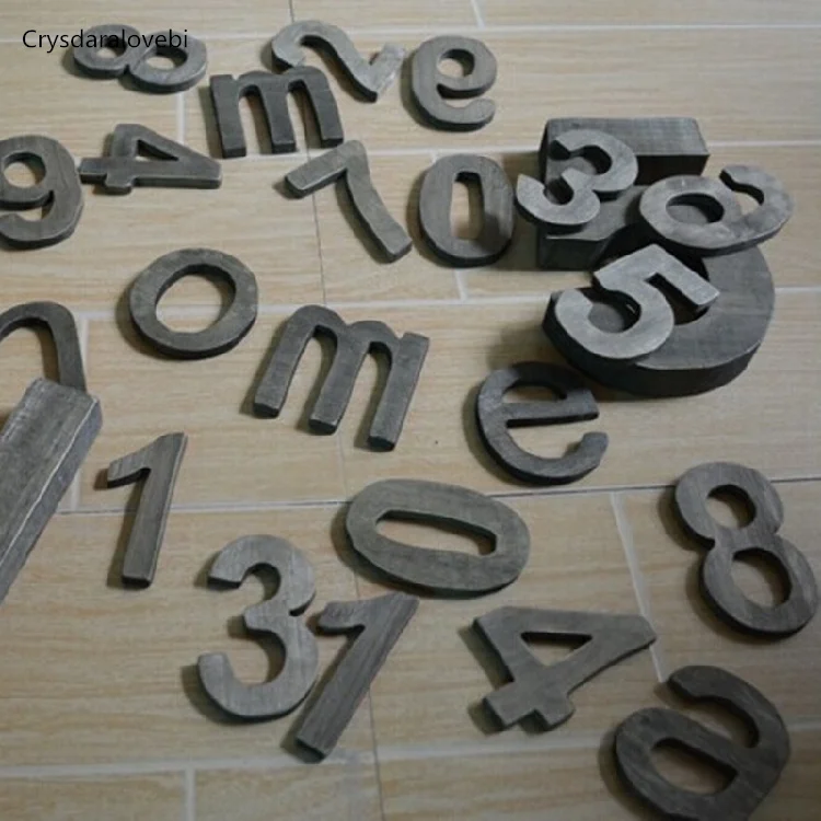 1-9 Number Retro Wood Personal - Home Bar Word 리뷰 및 가격