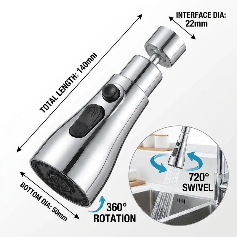 Universal 360° Rotate Kitchen  - Home Bar Sink 리뷰 및 가격