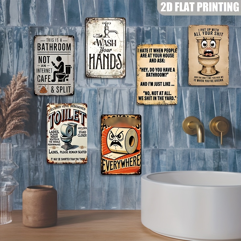 Set of 6, Fun Quotes Metal Tin - Home Bar Setup 리뷰 및 가격