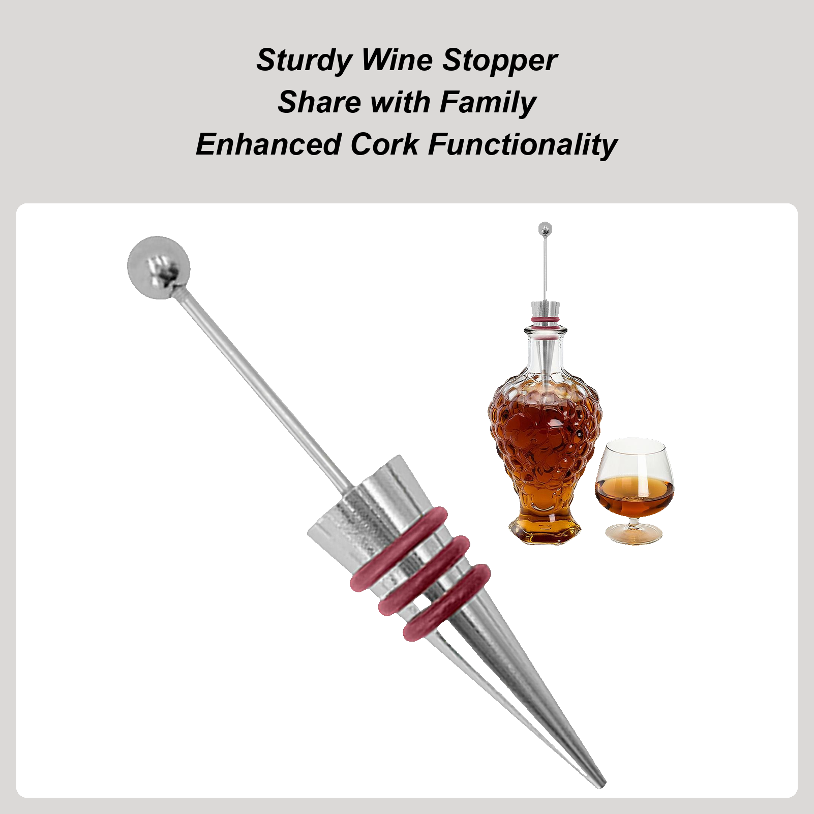 Wine Stopper Alloy Silicone Re - Home Bar Supplies 리뷰 및 가격