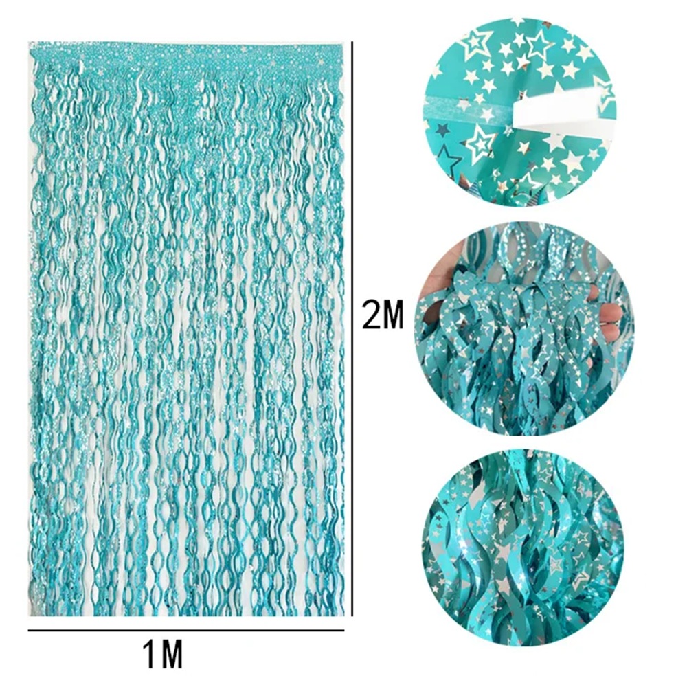 2Packs Teal Blue Pink Foil Cur - Home Bargains 리뷰 및 가격